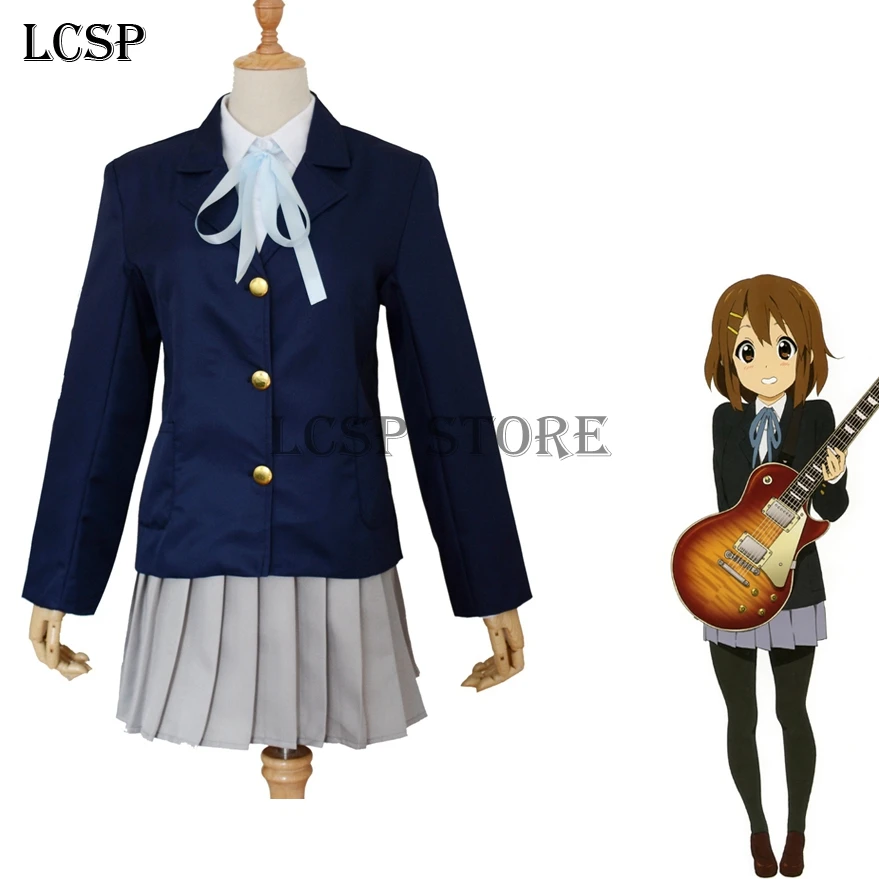 LCSP K on! Костюм для косплея Hirasawa Yui Akiyama Mio японское аниме школьная форма взрослых
