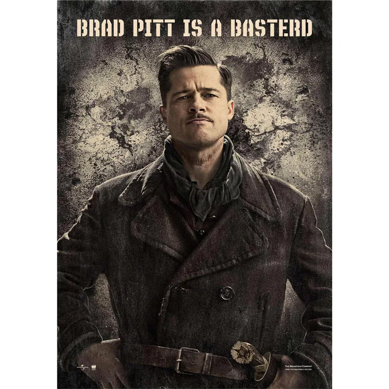 Inglourious Basterds украшение для дома Крафт Фильм плакат рисунок сердечник наклейки на