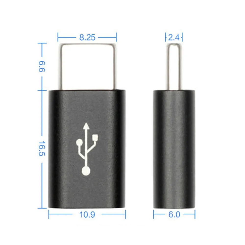 Premium Aluminum USB Type C Male to Micro Female Data Syncing &amp Charging Adapter Connector for Samsung S8 S9 Google Pixel | Компьютеры