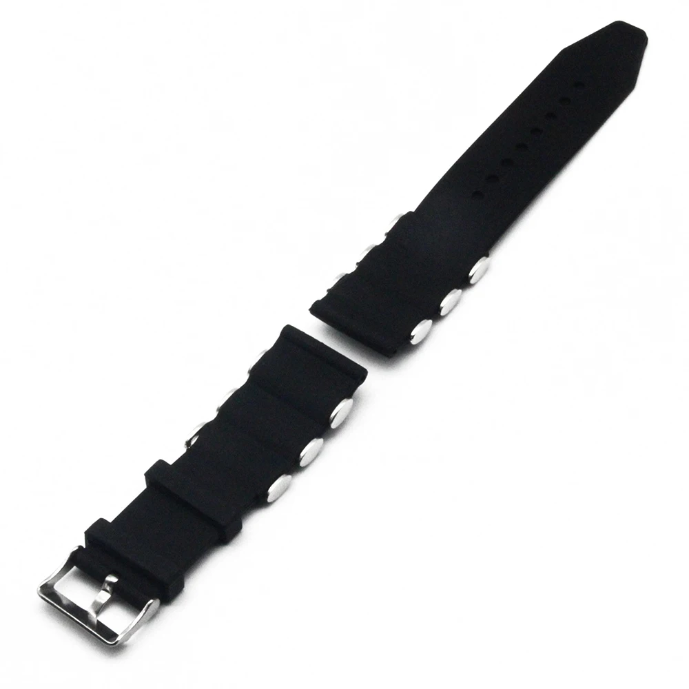 Ремешок для часов из силиконовой резины ремешок с застежкой нержавеющей стали 22