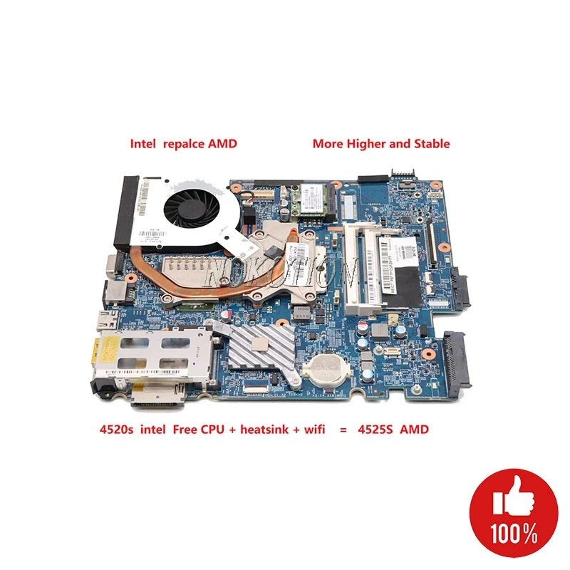 48.4gk06. 0sd 598670-001 598668-001 для hp Probook 4520S материнская плата для ноутбука весь комплект Замена 4525S 613212-001 622587-001