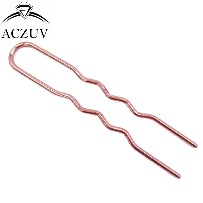 U-образная волнистая заколка для волос 100 шт. 75 мм аксессуары невесты FJT011 |