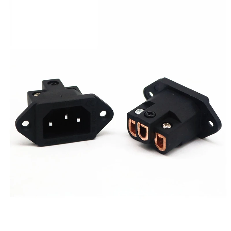 2 шт. FI-06 Hi-End DIY HIFI красное чистое медное покрытие вилка США IEC входная розетка переменного тока 250 В 10 А (art.: 3920cfcf52246) - 3920cfcf52246