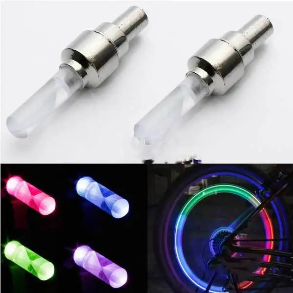 LilacLine Color LED Motor Bike Car Tire Valve Wheel Flash Light Lamp | Освещение