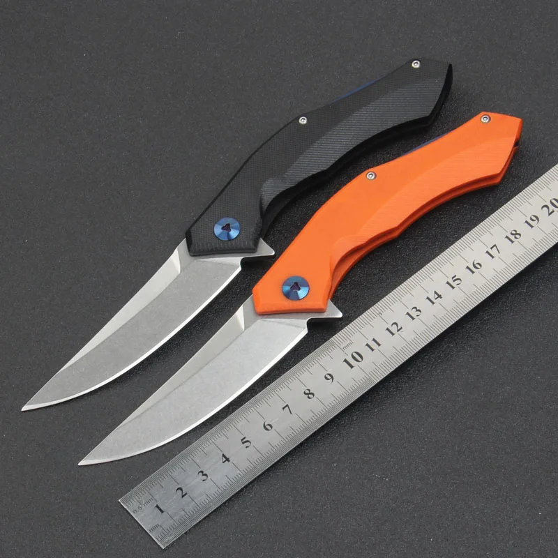 Новый тактический складной нож D2 Blade G10 ручка синяя луна открытый выживания