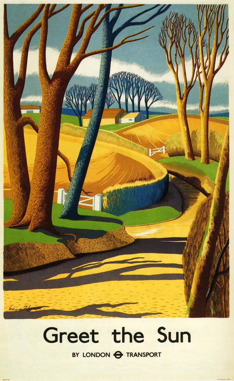 Винтажный Британский дорожный туристический постер Лондон Классические