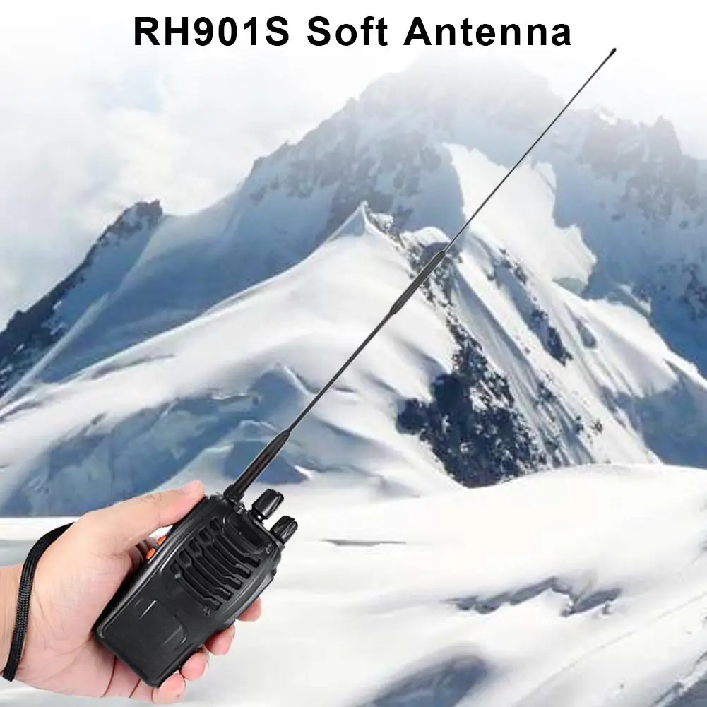 

Dual Band Walkie Talkie Antenna Diamond RH-901S Full Section Gain Hand Antenna UV-82 UV U1Z8 Antenna RH901S SMA-Male For Two Way