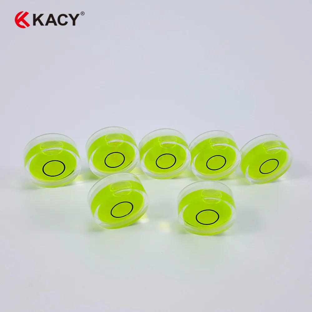 Kacy 18x 9 мм Бесплатная доставка пластиковый круглый флакон пузырьковый уровень и