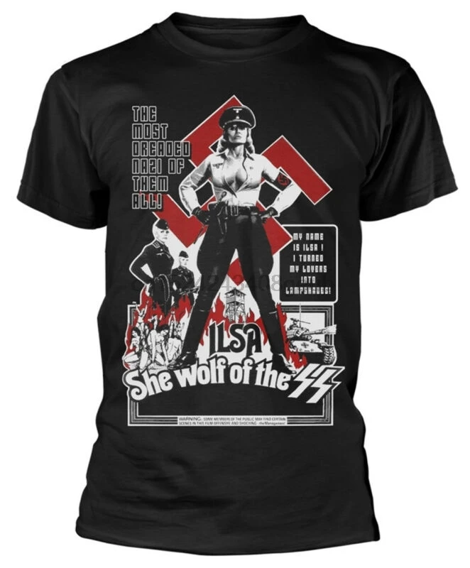 План 9-Ilsa She Wolf из СС 'картель' (негр) Футболка-Nuevo y Oficial | Мужская одежда