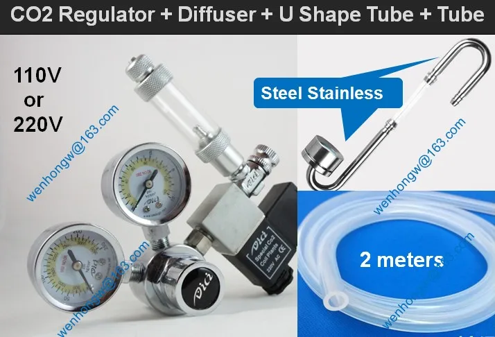 Аквариумные дичи профессиональные двухступенчатые СО2 регуляторы давления с