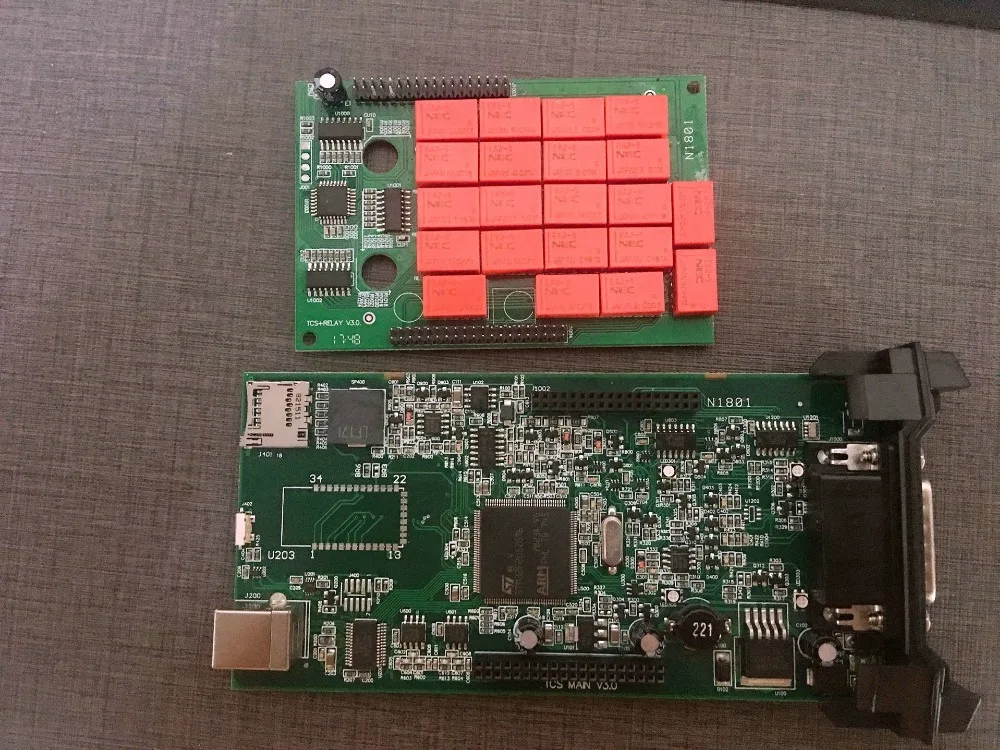 Двойной для зеленой печатной платы V3.0 NEC Реле tcs cdp pro Bluetooth R0 keygen как wow Multidiag pro obd2 сканер автомобили Грузовики диагностический
