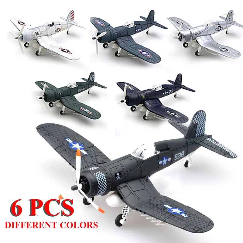 6 шт./компл. различные 1/48 масштаб собрать модель истребителя игрушки строительный инструмент наборы Flanker боевой самолет литье под давлением пиратский на основе F4U
