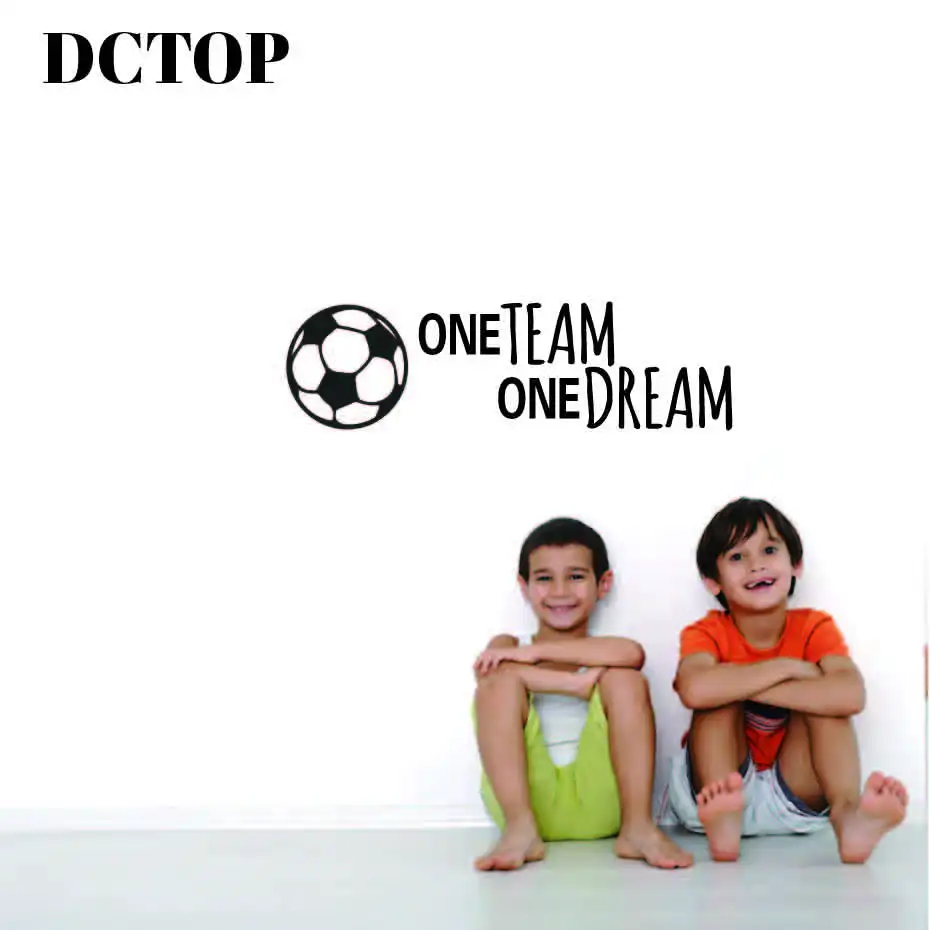 DCTOP One Team Dream Ball Спорт страсть гол хобби игра Футбол игрок спорт семейная Цитата