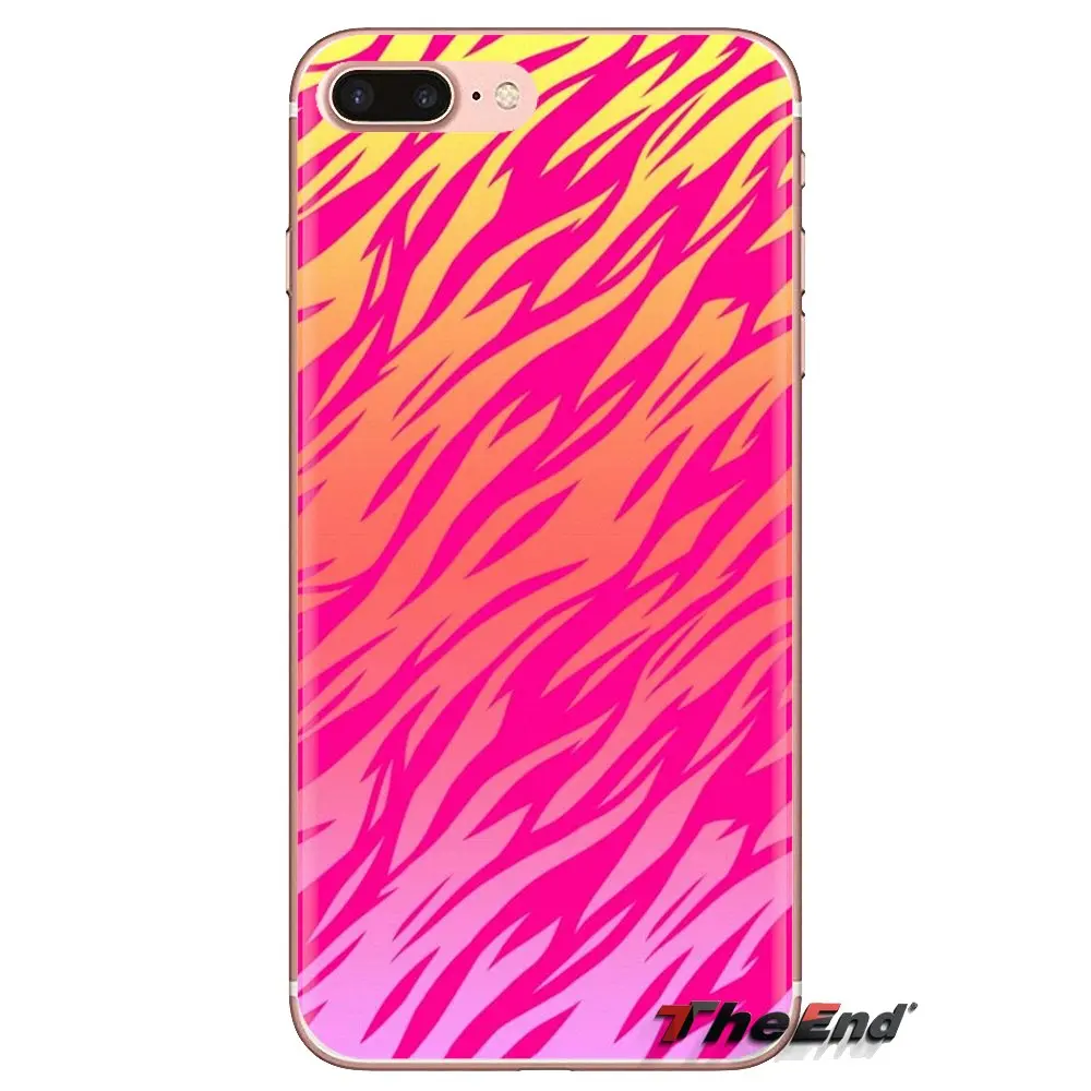 Soft Transparent Cases Covers Colorful neon Zebra For Huawei Mate Honor 4C 5C 5X 6X 7 7A 7C 8 9 10 8C 8X 20 Lite Pro |