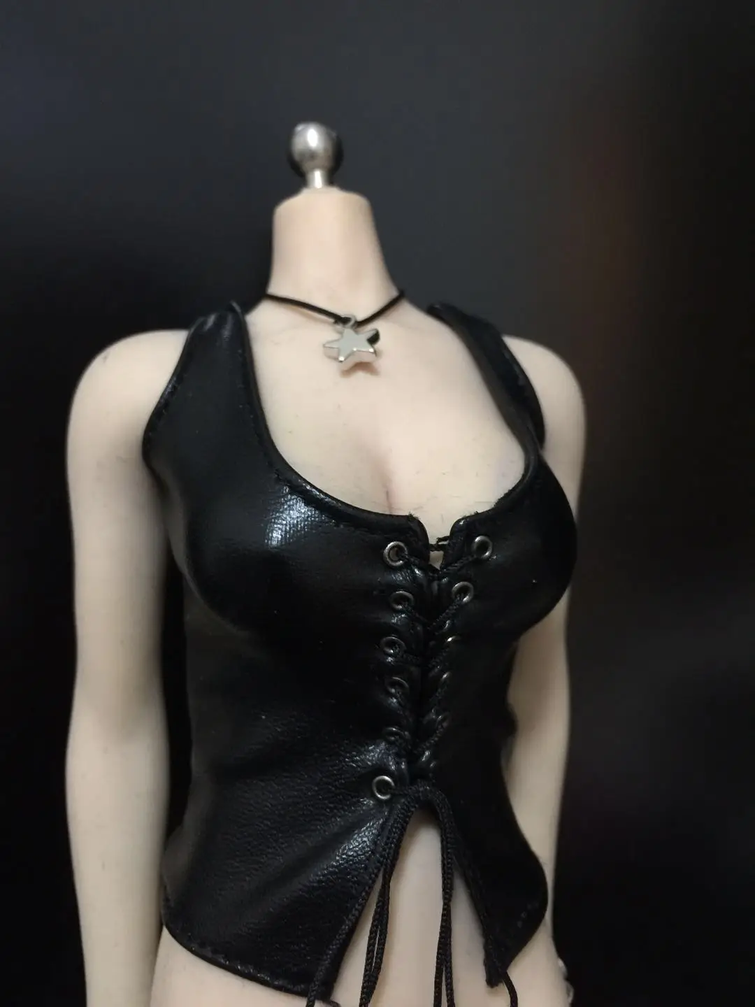 Модель 1/6 года, женский костюм Yuna, кожаный жилет, корсет, топ, игровая фигурка, одежда для 12 дюймов, PH UD, одежда для экшен-фигурок