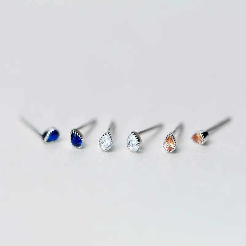 2018 100% 925 Sterling Silver Fashion Women's Jewelry Cute Tiny 0.2cmX0.4cm Snow Stud Earring Gift For Girls Kids Lady | Украшения и