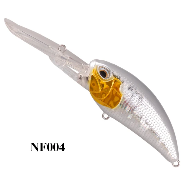 NF004 Умный кренкбейт 85 мм/37,2 г рыболовные приманки плавающий 5,3-5,9 м жесткая наживка; рыболовный воблер Leurre Souple Sabiki мухоловка Джеркбейт - Цвет: NF004