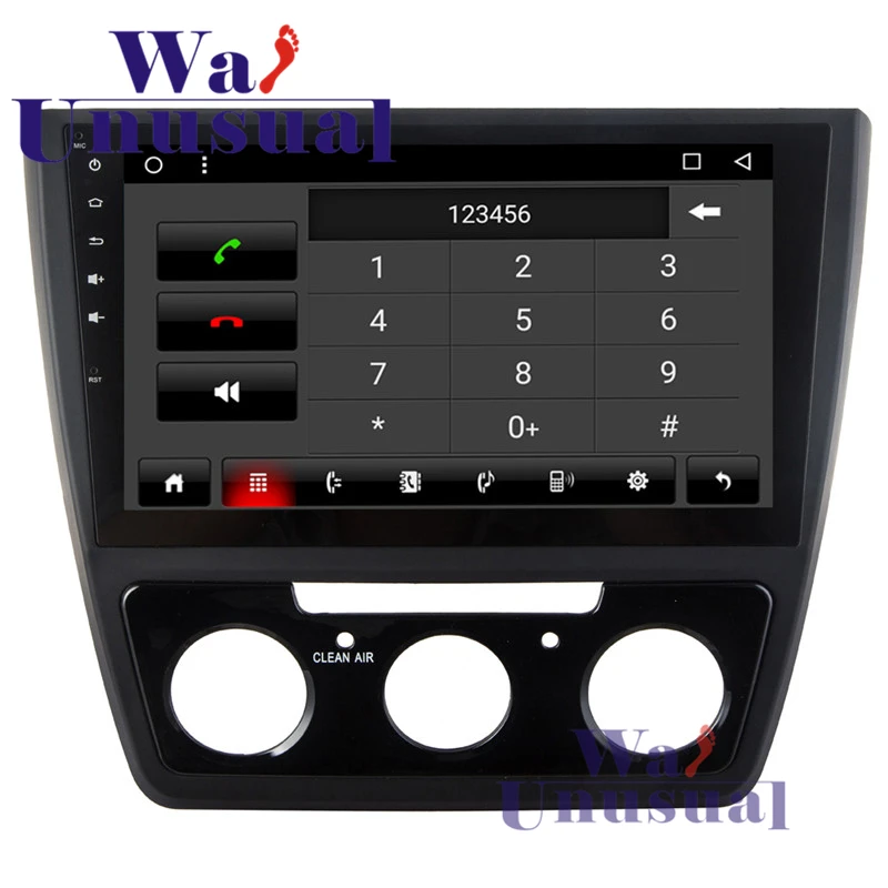 Wanобычно 10 1 дюймов Android 6 0 GPS навигация для Skoda Yeti 2016 радио плеер с BT WIFI 3G 1024*600 карта