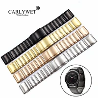 carlywet 20 22 26mm 316l stainless steel easy quick install replacement watch bands bracelets straps for fenix 355x5s