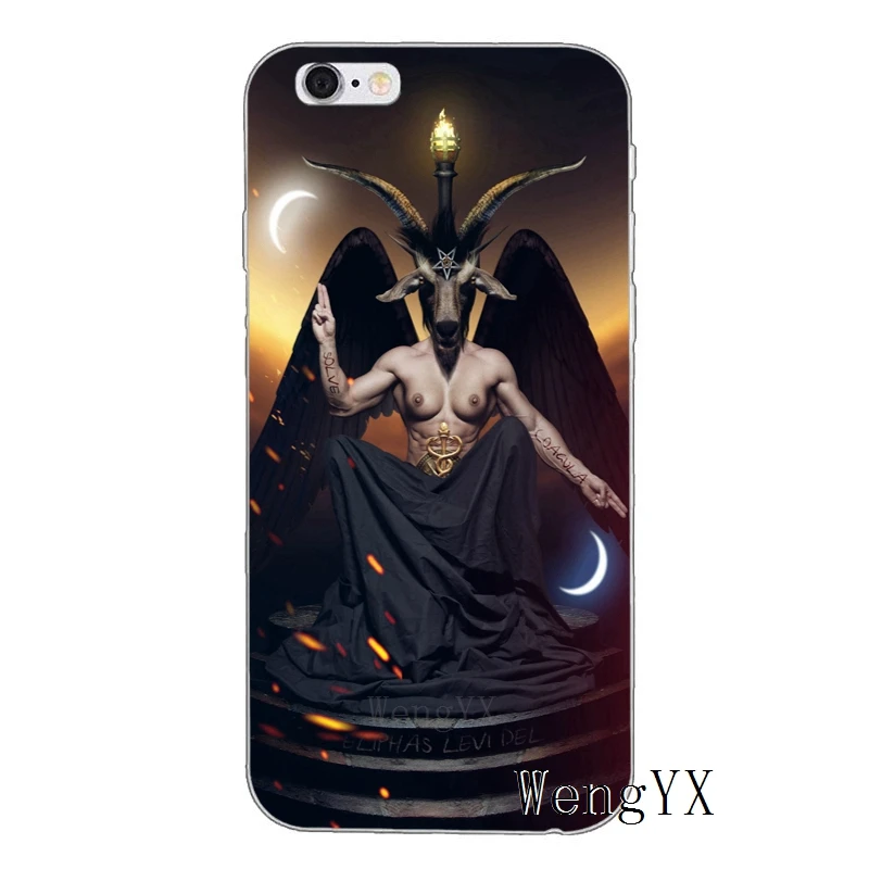 Сатана пентаграмма оккультное злом для iPhone X XR XS Max 8 7 plus 6s 6 plus SE 5S 5c 5 4S 4 iPod Touch чехол мягкий чехол для телефона - Цвет: Occult-Evil-A-05