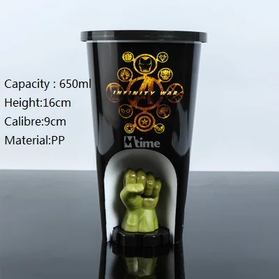 A002 ULKNN Мстители, Лига Справедливости Творческий мультфильм Кружка Ручной узор дизайн контейнер для воды портативный бутылка для питья - Color: A002