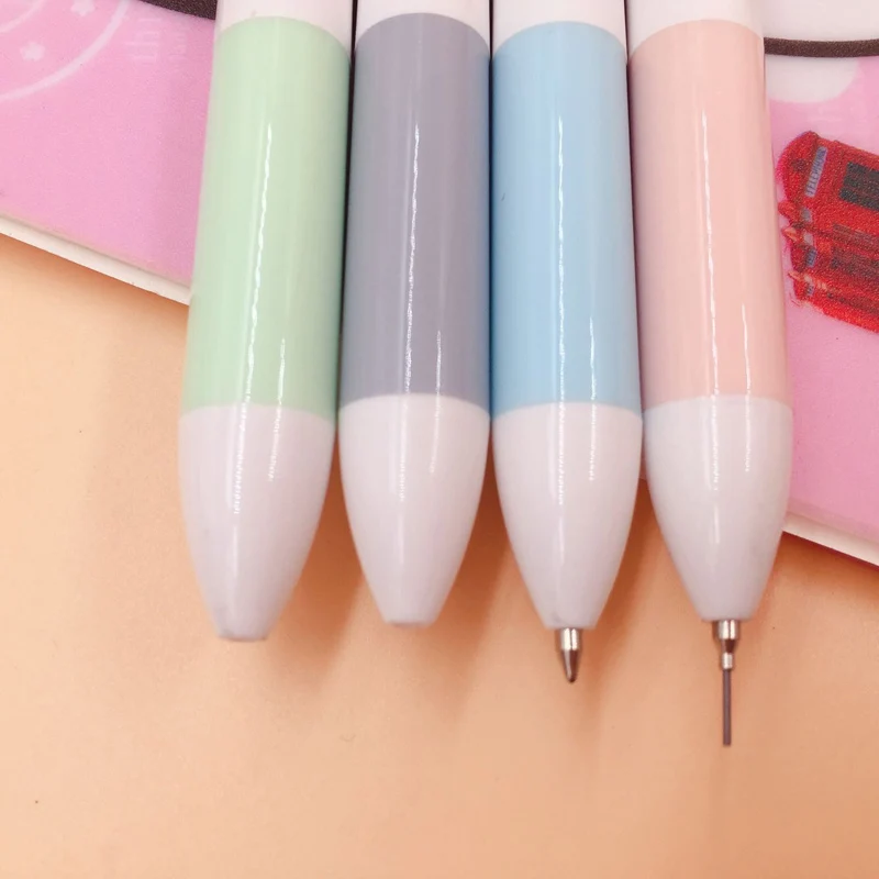 Шариковая ручка 2 в 1 B54 Kawaii White Bear + карандаш 0 5 мм для письма Канцелярские Товары