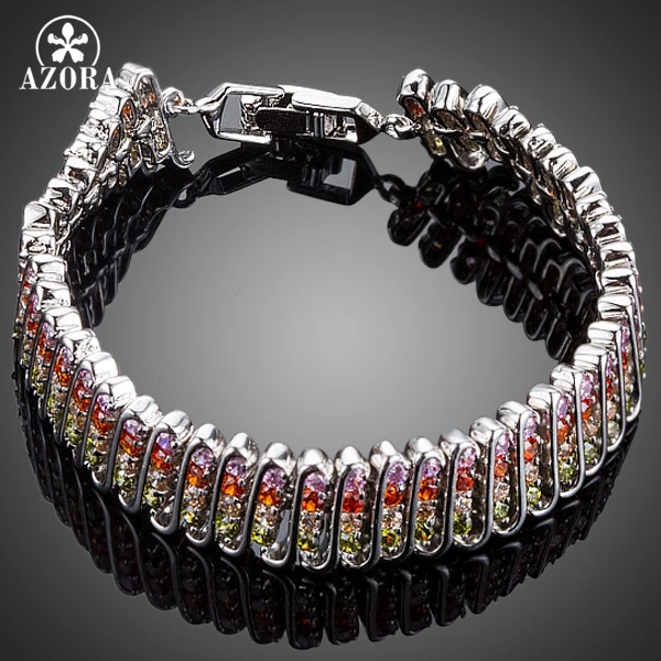 Азора Роскошные вечерние ювелирные изделия великолепный комплект разноцветной