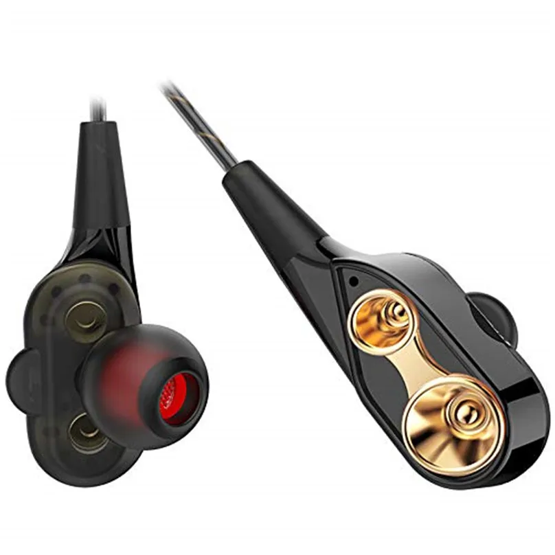 QKZ CK8 7D HiFi наушники-вкладыши Проводные двойные динамические драйвер супер бас стерео гарнитура для iphone samsung