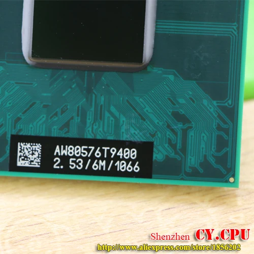 Бесплатная доставка для ноутбука intel cpu Core 2 Duo T9400 6M cache/2 53 GHz/1066/двухъядерный
