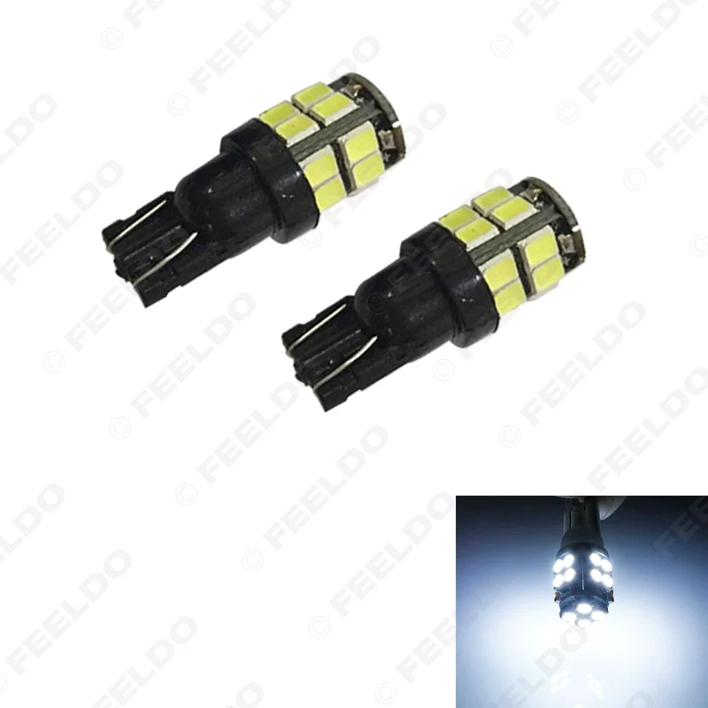 FEELDO 5 шт. 7 цветов 194 168 T10 2835 Chip 20SMD двухслойная плата клиновидный Автомобильный