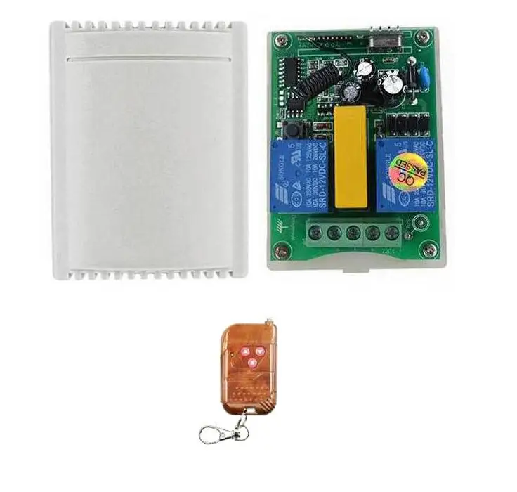 Новый AC 220 V RF 2CH беспроводной пульт дистанционного управления 1 * приемник +