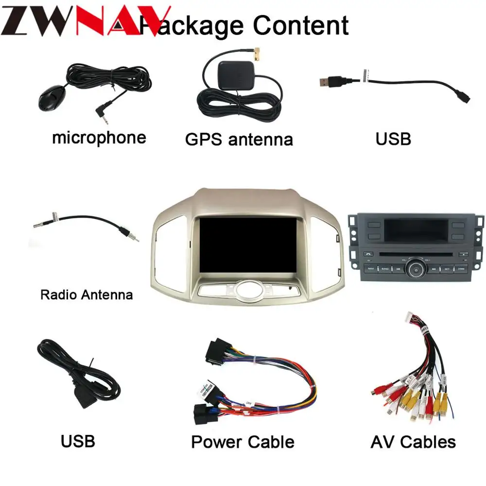 Автомобильный DVD-плеер с восьмиядерным процессором Android 8 0 для CHEVROLET CAPTIVA 2012 2013 2014