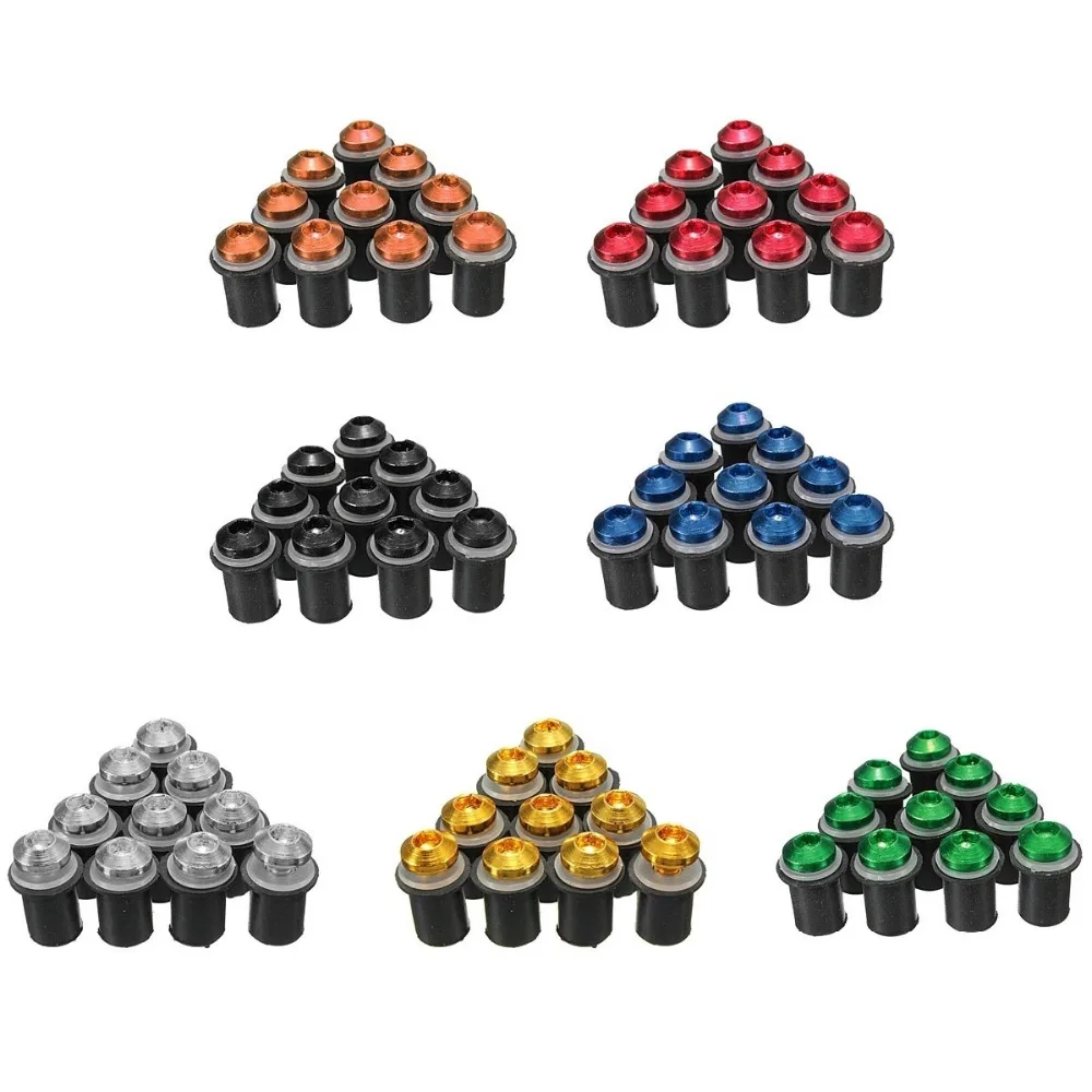 Универсальный комплект винтов 5 мм для мотоцикла болты ветрового стекла винты