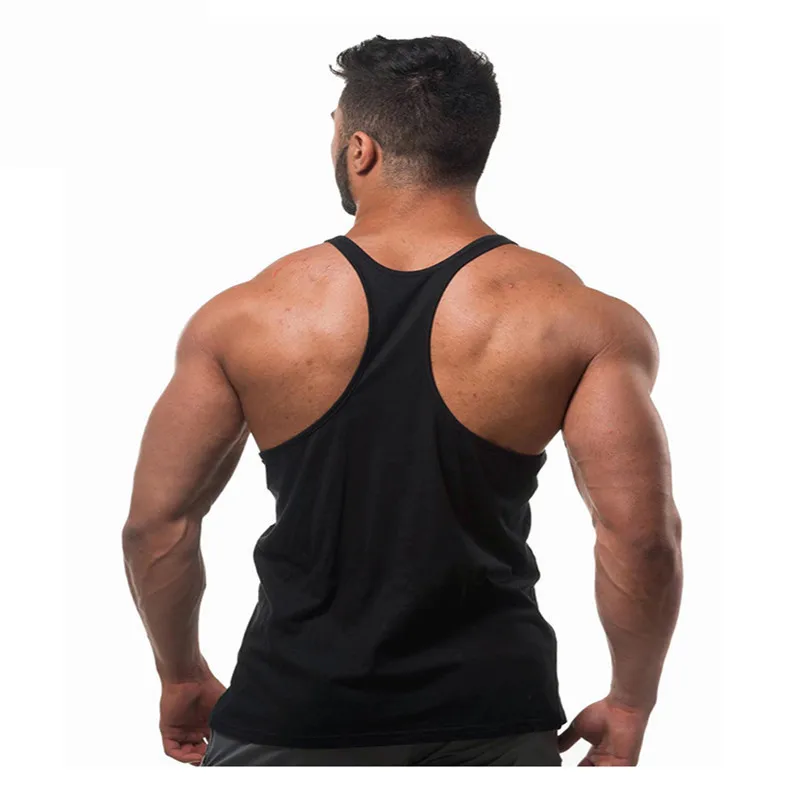 Brand Vest Fitness Sleeveless Shirt for Men Bodybuilding clothing dragon ball tank top men gyms Stringer tanktop undershirt | Мужская