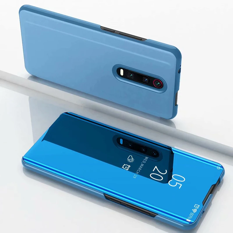 Чехол-книжка Red mi K20 для Xiao mi Red mi K20 Pro Чехол s Smart mi rror прозрачный кожаный чехол для Xiaomi mi 9T Pro Чехол Funda