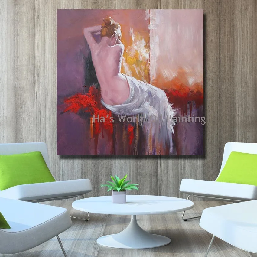 Постер большого размера ручной росписи декорирование квардрос картины маслом