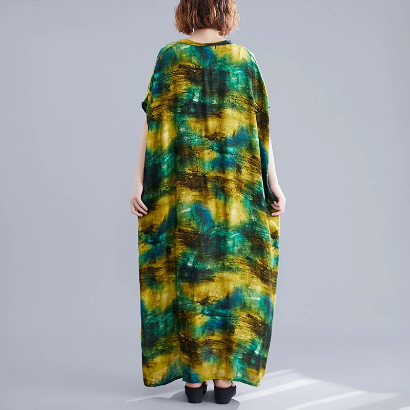 ARCSINX Boho женское платье размера плюс 4XL 5XL 6XL 7XL 8XL красивые Хлопковые Платья макси