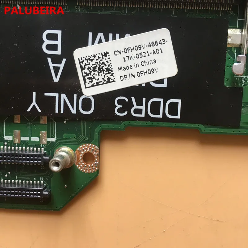 PALUBEIRA CN-0FH09V 0FH09V FH09V для dell Inspiron 14R N4110 DA0V02MB6E0 Материнская плата ноутбука HM67 полностью протестировано работы