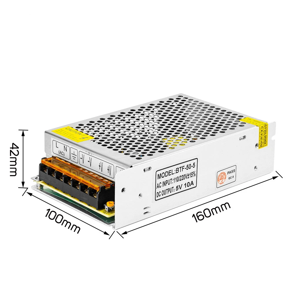 5V Power Supply 2A/3A/4A/5A/8A/10A/12A/20A/30A/40A/60A Switch Transformers Adapter WS2812B WS2801 SK6812 SK9822 LED Strip | Освещение