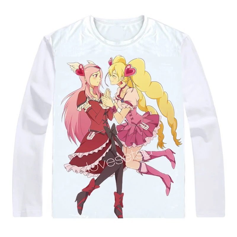 Style 6 Футболки с длинными рукавами в стиле аниме с надписью «Fresh Precure» и надписью «Love Momozono Tart Inori»; футболки для костюмированной вечеринки - Цвет: Style 6