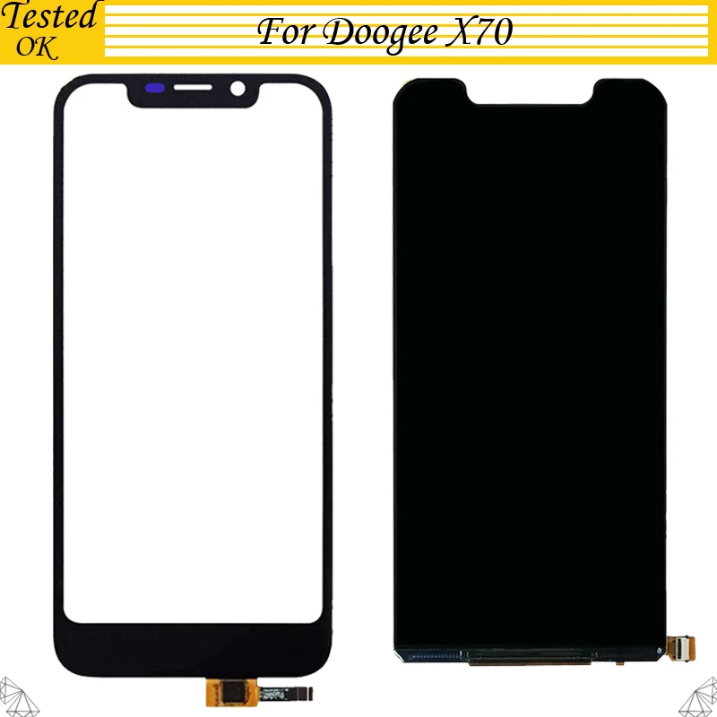 Запасные части для сенсорной панели Для Doogee X70 зеркальный экран дигитайзер X 70 LCD |