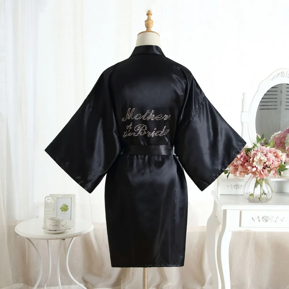 Халат мама невесты на спине свадебное платье шелковое атласное кимоно халат