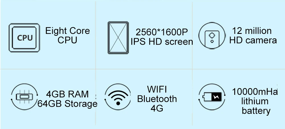 10,1 дюймов, 4G, планшет с функцией звонка, ПК, 2560*1600, ips, Android 6,0, две sim-карты, 1000 мА/ч, MTK, четыре ядра, 4 Гб ram, 128 ГБ rom, 12 МП, gps, двойной wifi