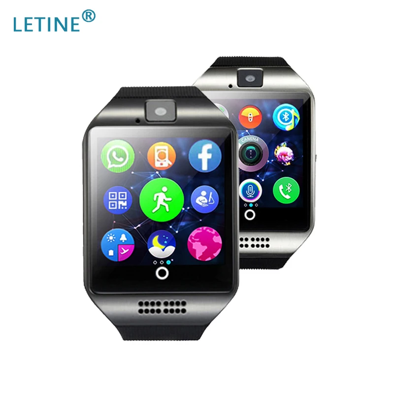 LETINE Q18 умные часы для телефона Bluetooth Smartwatch мужчин и женщин камера TF Sim карта Android