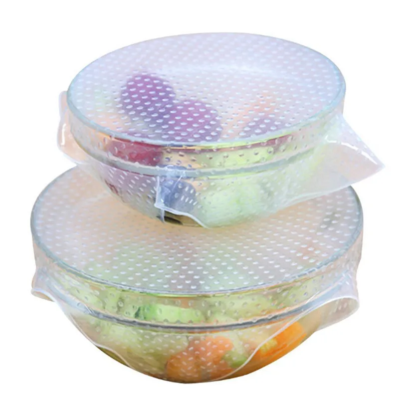 Высокая растягивающаяся силиконовая пищевая обертывание свежая обертка