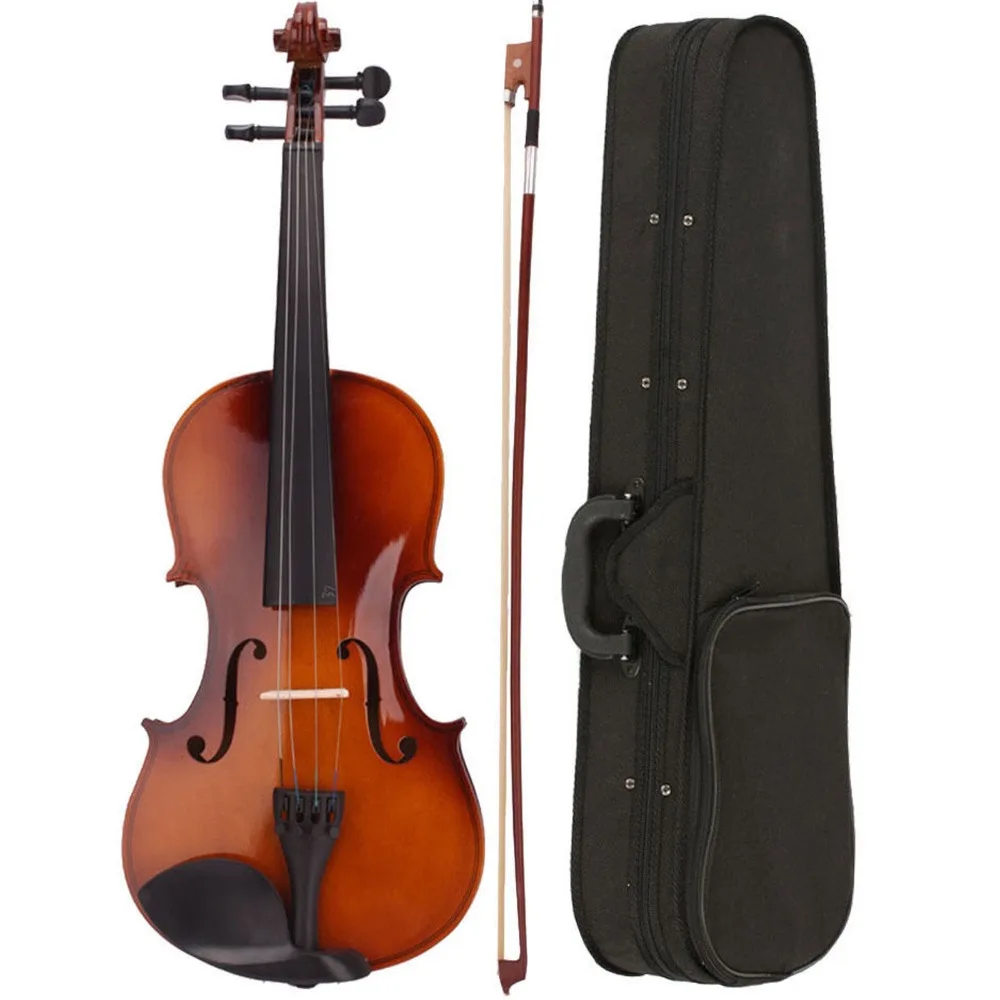 Чехол для акустической скрипки 4/4 полный размер лук канифоль|acoustic violin|violin 4/44/4 violin
