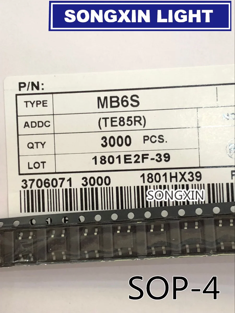 50 шт SMD MB6S 600 A в однофазный фонарь SOP 4|diode rectifier|bridge rectifier dioderectifier diode |