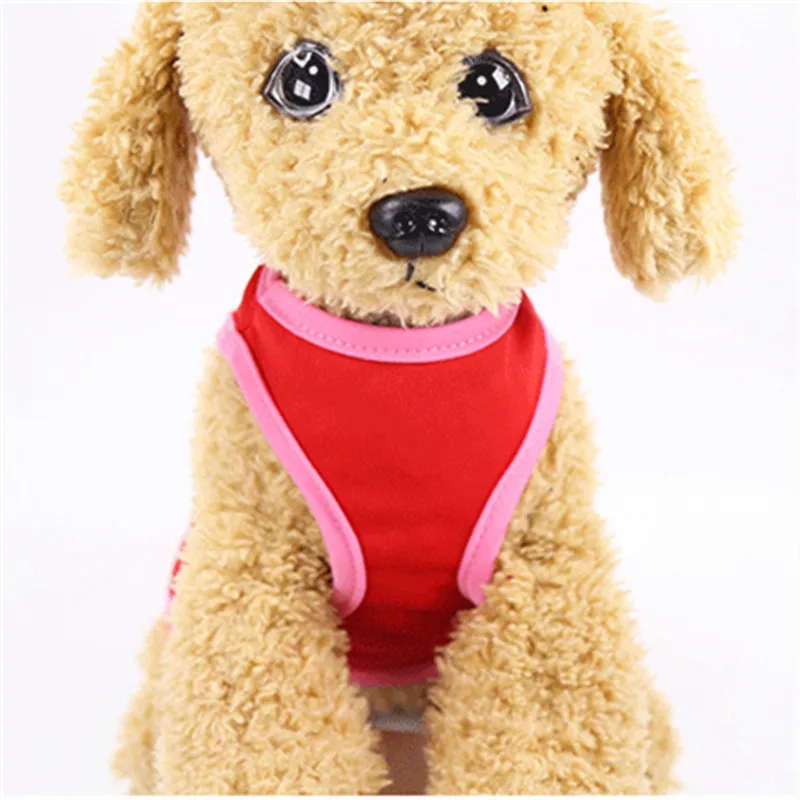 Летняя жилетка для собак одежда маленьких щенков футболка кошек йоркширов