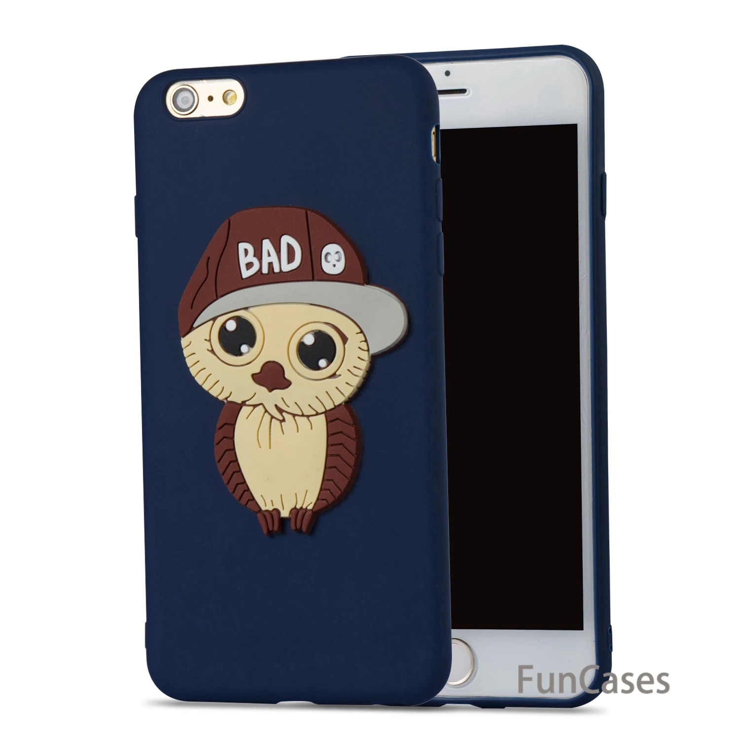 Классный чехол Сова СПС Funda iPhone 6 Plus Мягкая силиконовая задняя крышка для телефона