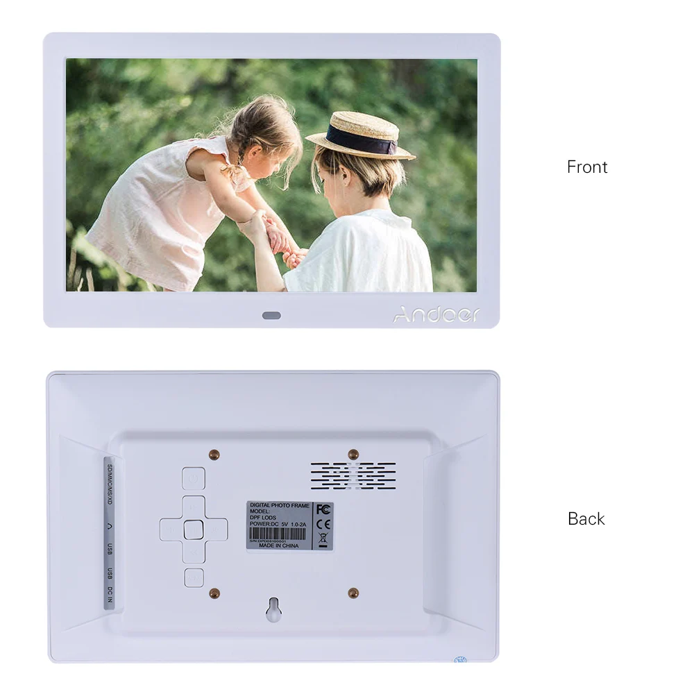 Andoer 10 дюймов IPS цифровая фоторамка 2 4G Ультра чувствительный пульт дистанционного
